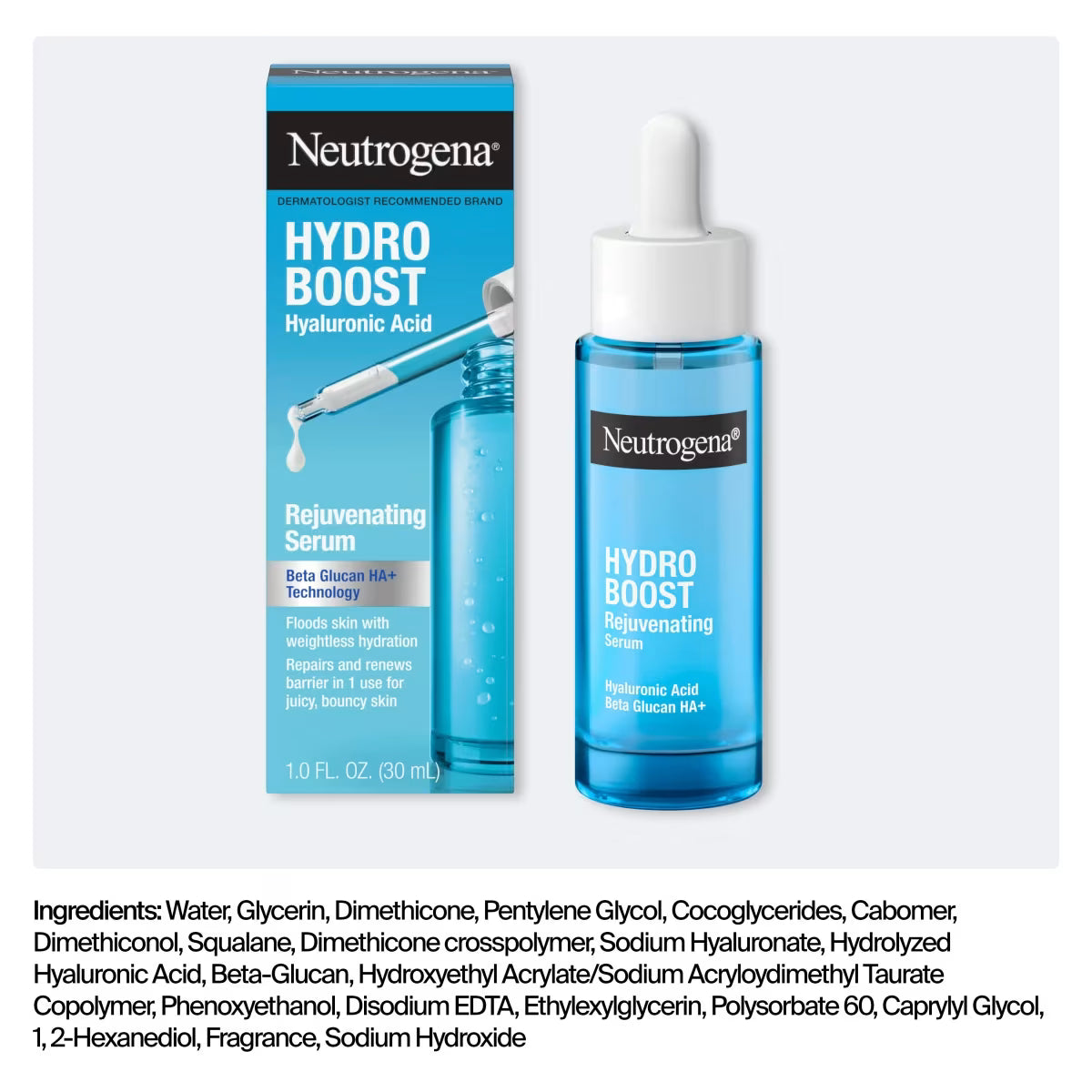 Neutrogena® Hydro Boost Rejuvenating Serum, 1.0 FL. OZ. - US 3301