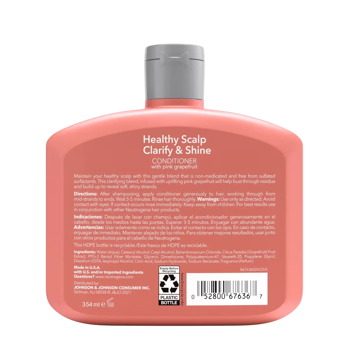 Neutrogena® Scalp Clarify & Shine Conditioner with Pink Grapefruit 12 fl oz - US 8338