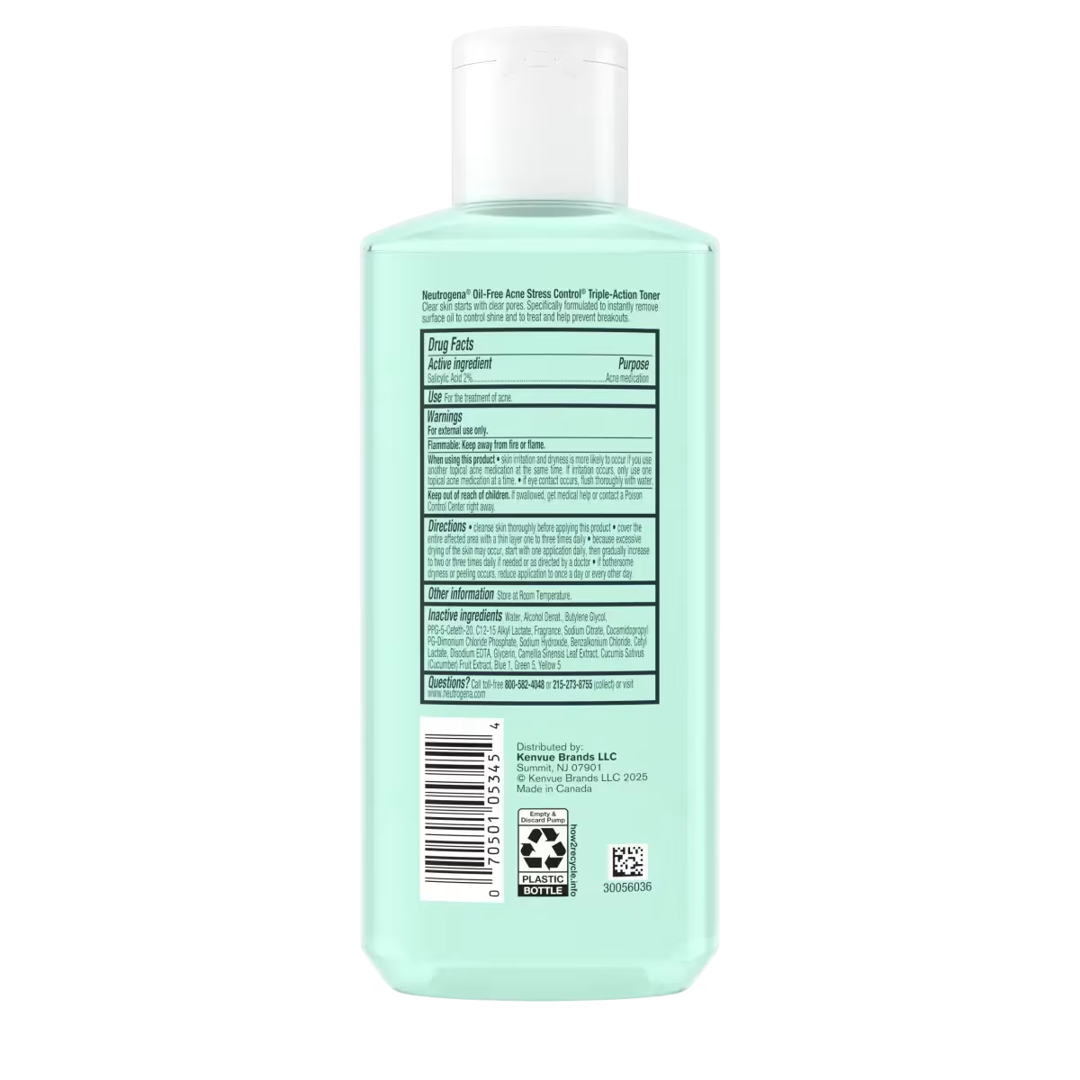 Neutrogena® Oil-Free Acne-Fighting Stress Control Triple-Action Toner, 8 Fl. Oz - US 9098
