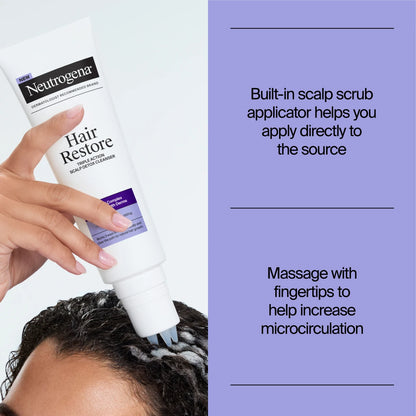 Neutrogena® Hair Restore Triple Action Scalp Detox Cleanser, 8 Fl. Oz - US 3558
