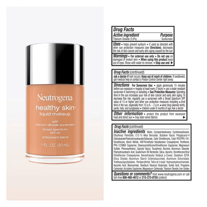 Neutrogena® Healthy Skin Liquid Makeup Broad Spectrum SPF 20, 400C Soft Tan, 1 Fl. Oz - US 1177
