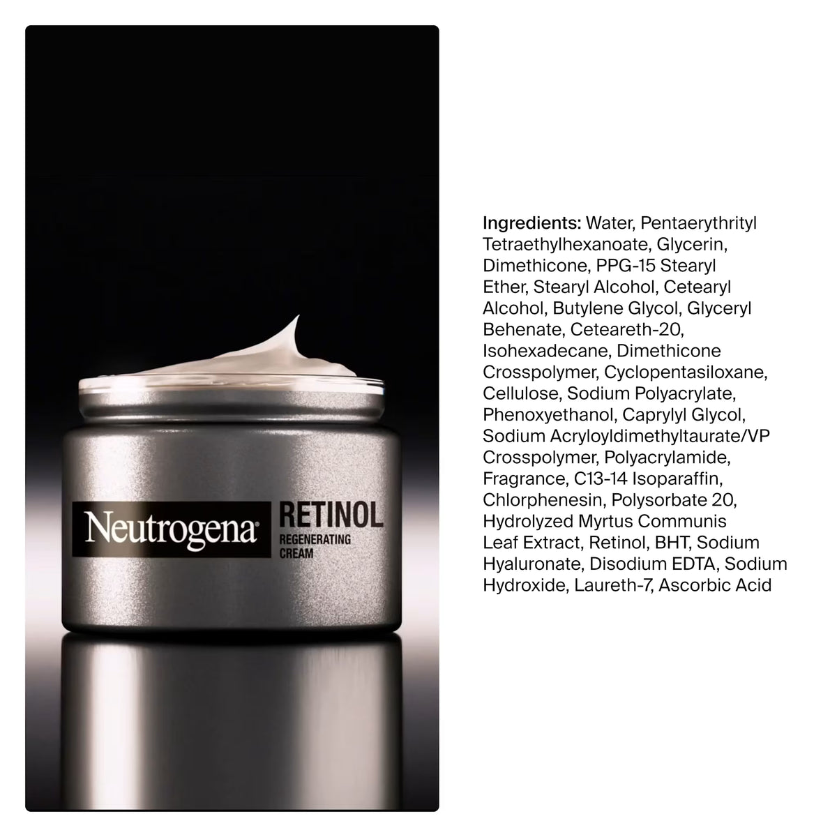 Neutrogena® Rapid Wrinkle Repair Retinol Regenerating Cream, Fragrance-Free, 1.7 Oz - US 8836