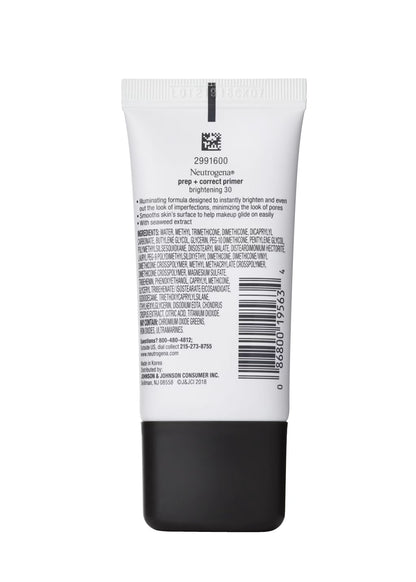 Neutrogena® Prep + Correct Primer, Brightening 30, 1.0 Oz - US 5577