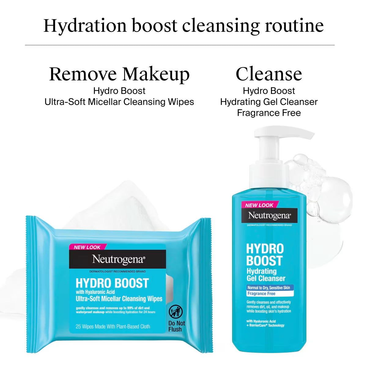 Neutrogena Hydro Boost Ultra-Soft Micellar Cleansing Wipes, 25 Count - US 7876