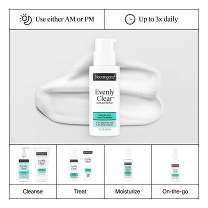 Neutrogena® Evenly Clear™ Acne Exfoliant, 1 fl oz - US 3768