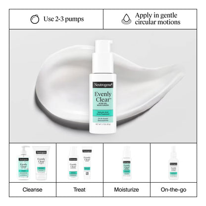 Neutrogena® Evenly Clear™ Acne Gel Moisturizer, 1.7oz - US 0712