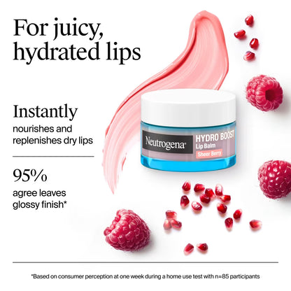 Neutrogena® Hydro Boost Hyaluronic Acid Lip Balm, Sheer Berry, 0.5 Oz - US 6767
