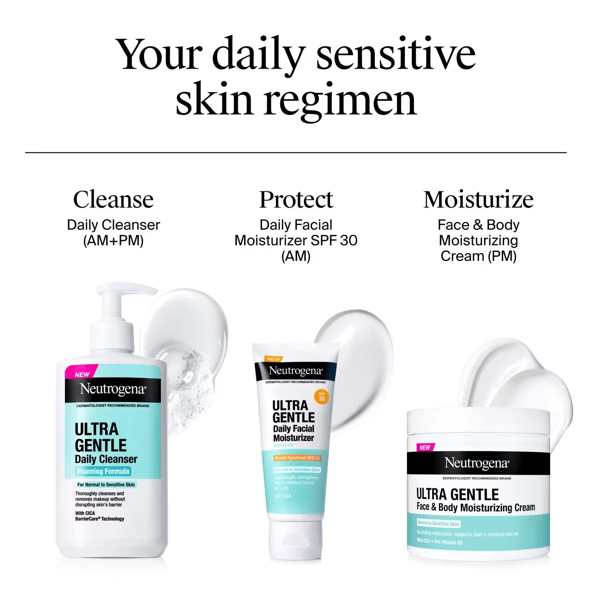 Neutrogena® Ultra Gentle Daily Cleanser, Fragrance Free, 12 Fl. Oz - US 9071