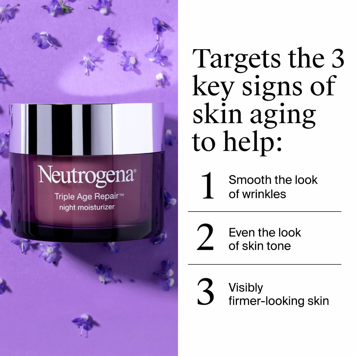 Neutrogena® Triple Age Repair Moisturizer, Night, 1.7 Oz - US 2391