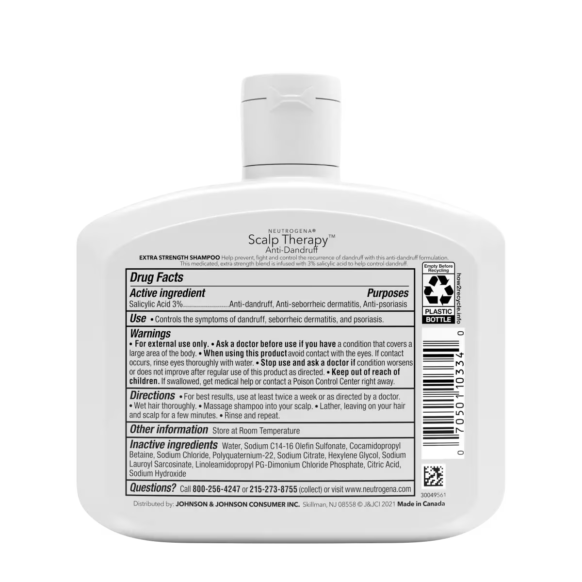 Neutrogena® Scalp Therapy Anti-dandruff Extra Strength - US 4484