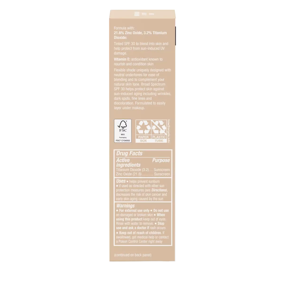 Neutrogena® Purescreen+™ Mineral UV Tint Face Liquid Sunscreen - Light - US 6538