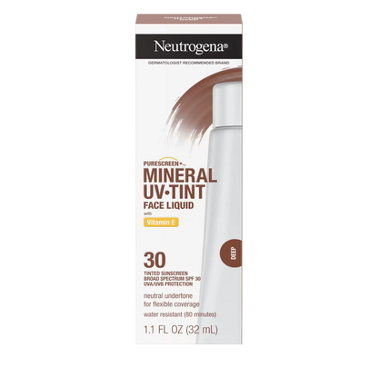 Neutrogena® Purescreen+™ Mineral UV Tint Face Liquid Sunscreen - Deep - US 8817