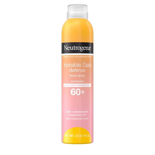 Neutrogena® Invisible Daily Defense Body Spray Sunscreen Broad Spectrum SPF 60+, 5.0 Oz - US 4249