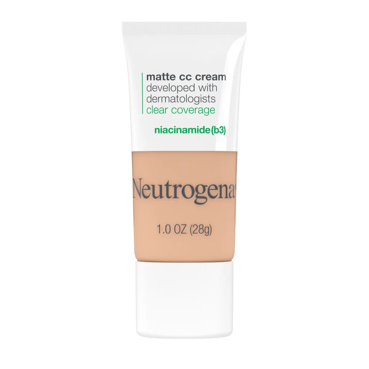 Neutrogena® Clear Coverage Flawless Matte CC Cream, Warm Peach 2.7, 1 Oz - US 2914