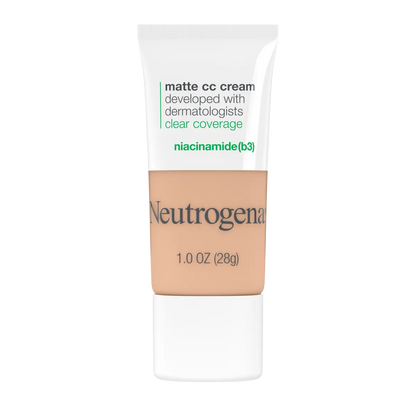 Neutrogena® Clear Coverage Flawless Matte CC Cream, Warm Peach 2.7, 1 Oz - US 2914