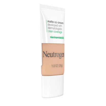 Neutrogena® Clear Coverage Flawless Matte CC Cream, Warm Peach 2.7, 1 Oz - US 2914