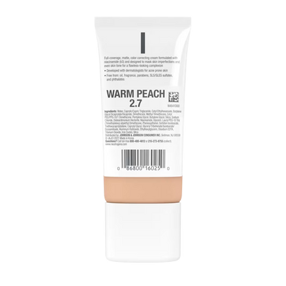 Neutrogena® Clear Coverage Flawless Matte CC Cream, Warm Peach 2.7, 1 Oz - US 2914
