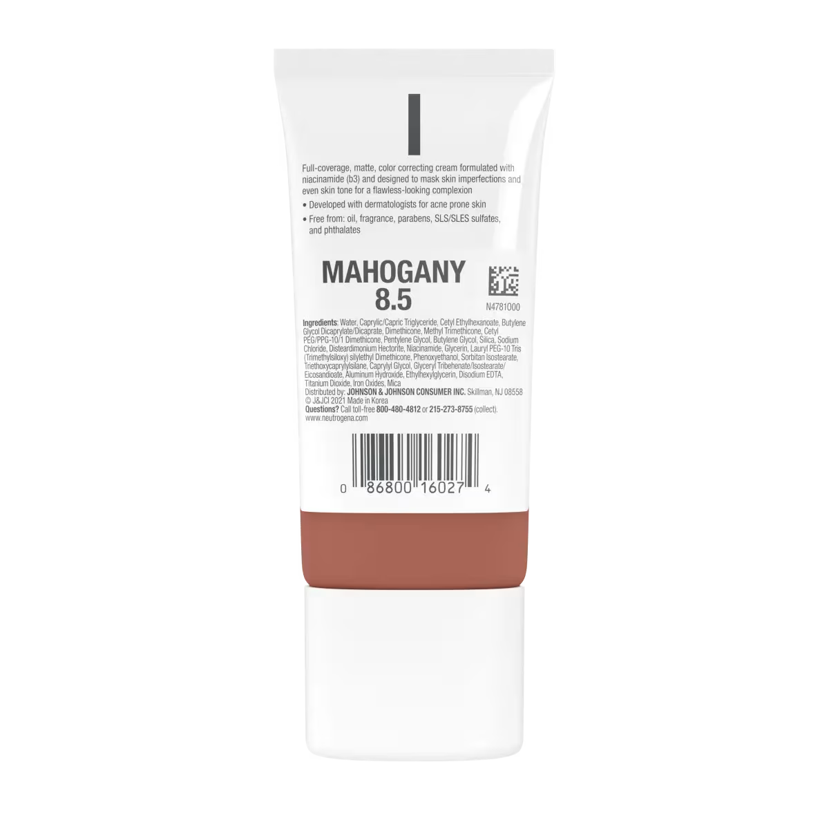 Neutrogena® Clear Coverage Flawless Matte CC Cream, Mahogany 8.5, 1 Oz - US 7911
