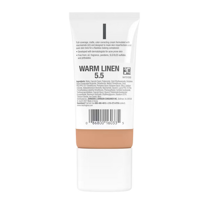 Neutrogena® Clear Coverage Flawless Matte CC Cream, Warm Linen 5.5, 1 Oz - US 1945