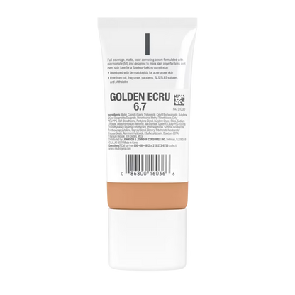 Neutrogena® Clear Coverage Flawless Matte CC Cream, Golden Ecru 6.7, 1 Oz - US 4324