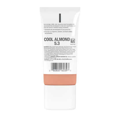 Neutrogena® Clear Coverage Flawless Matte CC Cream, Cool Almond 5.3, 1 Oz - US 5053