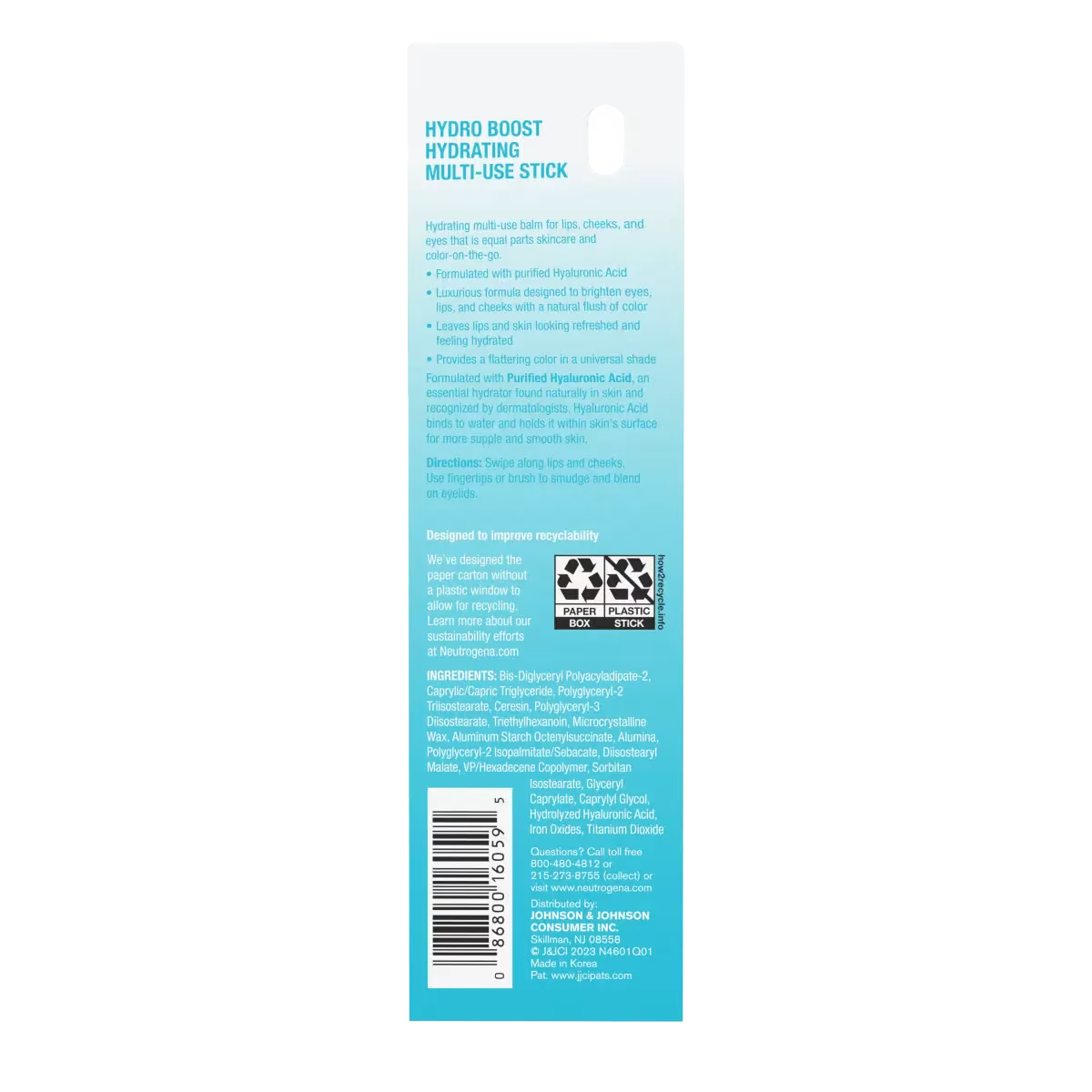 Neutrogena Hydro Boost Hydrating Multi-Use Stick, Temptation - US 1002