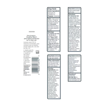 Neutrogena® Healthy Skin Anti-Aging Perfector SPF 20, 20 Fair to Light, 1 Fl. Oz - US 1749