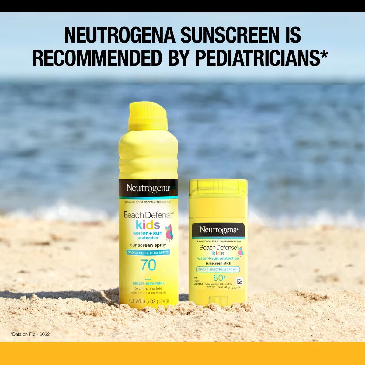 Neutrogena® Beach Defense Kids Sunscreen Stick with Broad Spectrum SPF 60+, 1.5 Oz - US 2182