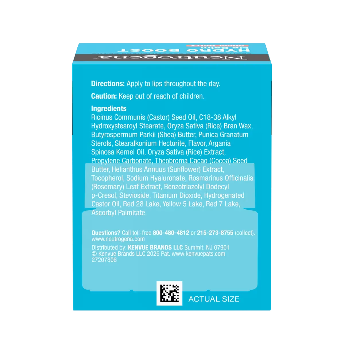 Neutrogena® Hydro Boost Hyaluronic Acid Lip Balm, Sheer Berry, 0.5 Oz - US 6767