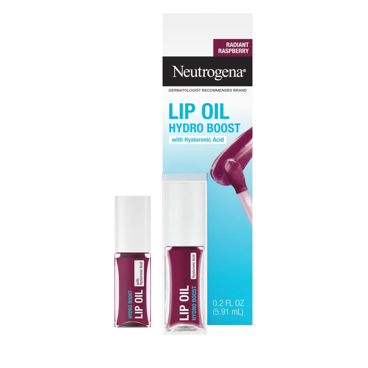 Neutrogena® Hydro Boost Lip Oil, Radiant Raspberry, .2 Fl. Oz - US 9720