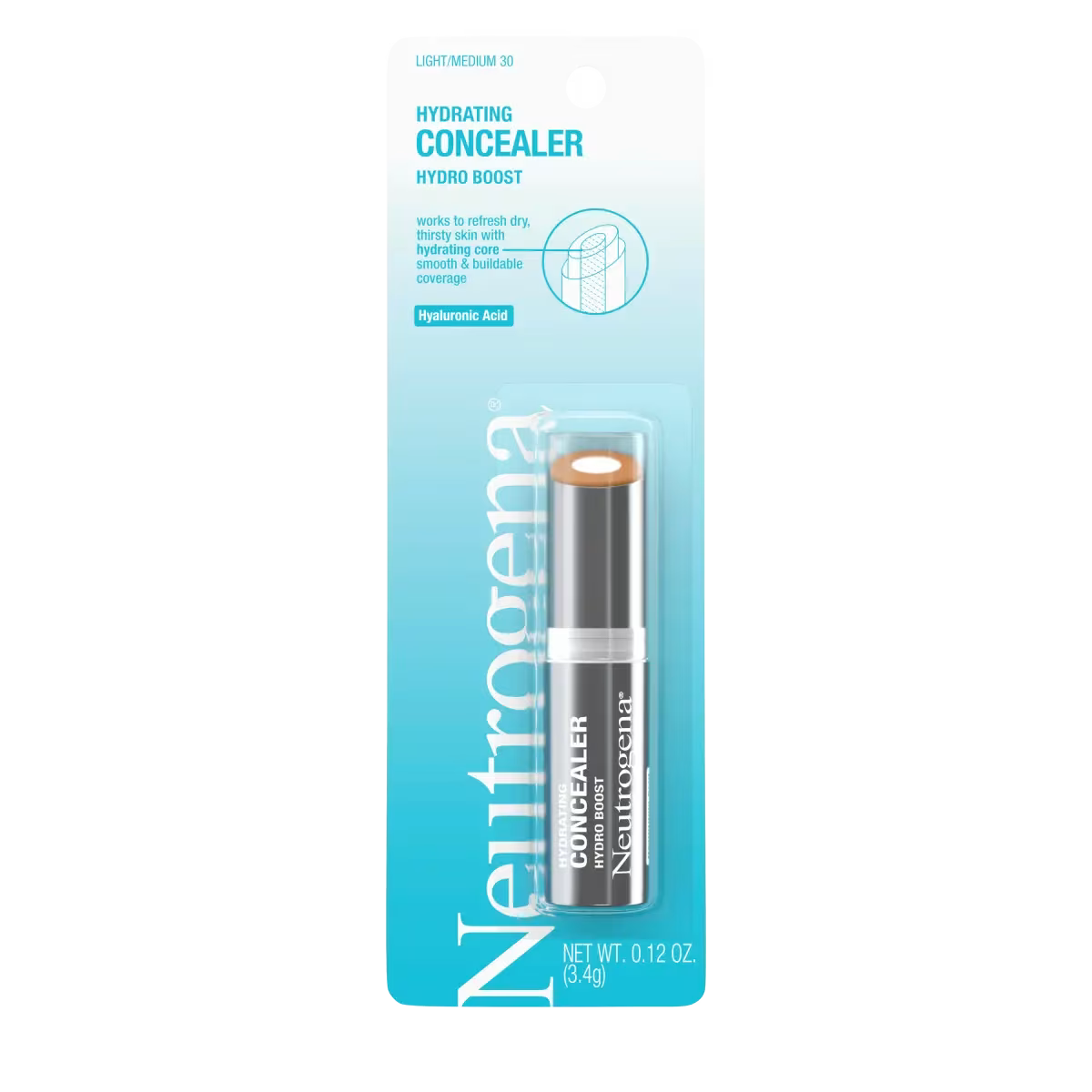 Neutrogena® Hydro Boost Hydrating Concealer, 30 Light/Medium 0.12 Oz - US 4352