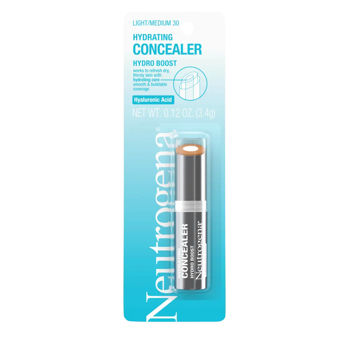 Neutrogena® Hydro Boost Hydrating Concealer, 30 Light/Medium 0.12 Oz - US 4352