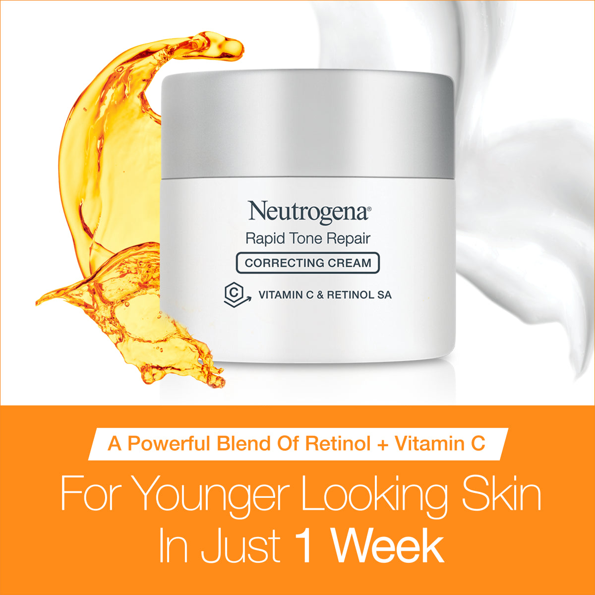 Neutrogena® Rapid Tone Repair Retinol + Vitamin C Correcting Cream, 1.7 Oz - US 1774