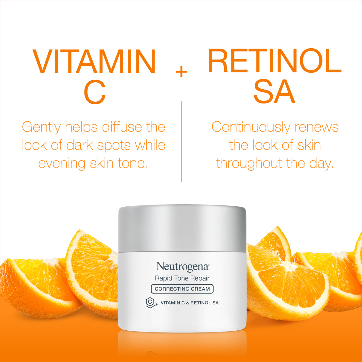 Neutrogena® Rapid Tone Repair Retinol + Vitamin C Correcting Cream, 1.7 Oz - US 1774