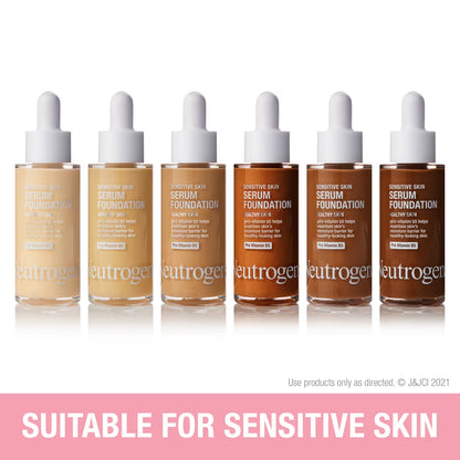 Neutrogena® Healthy Skin Sensitive Skin Serum Foundation, Light/Medium 03, 1 Oz - US 7801