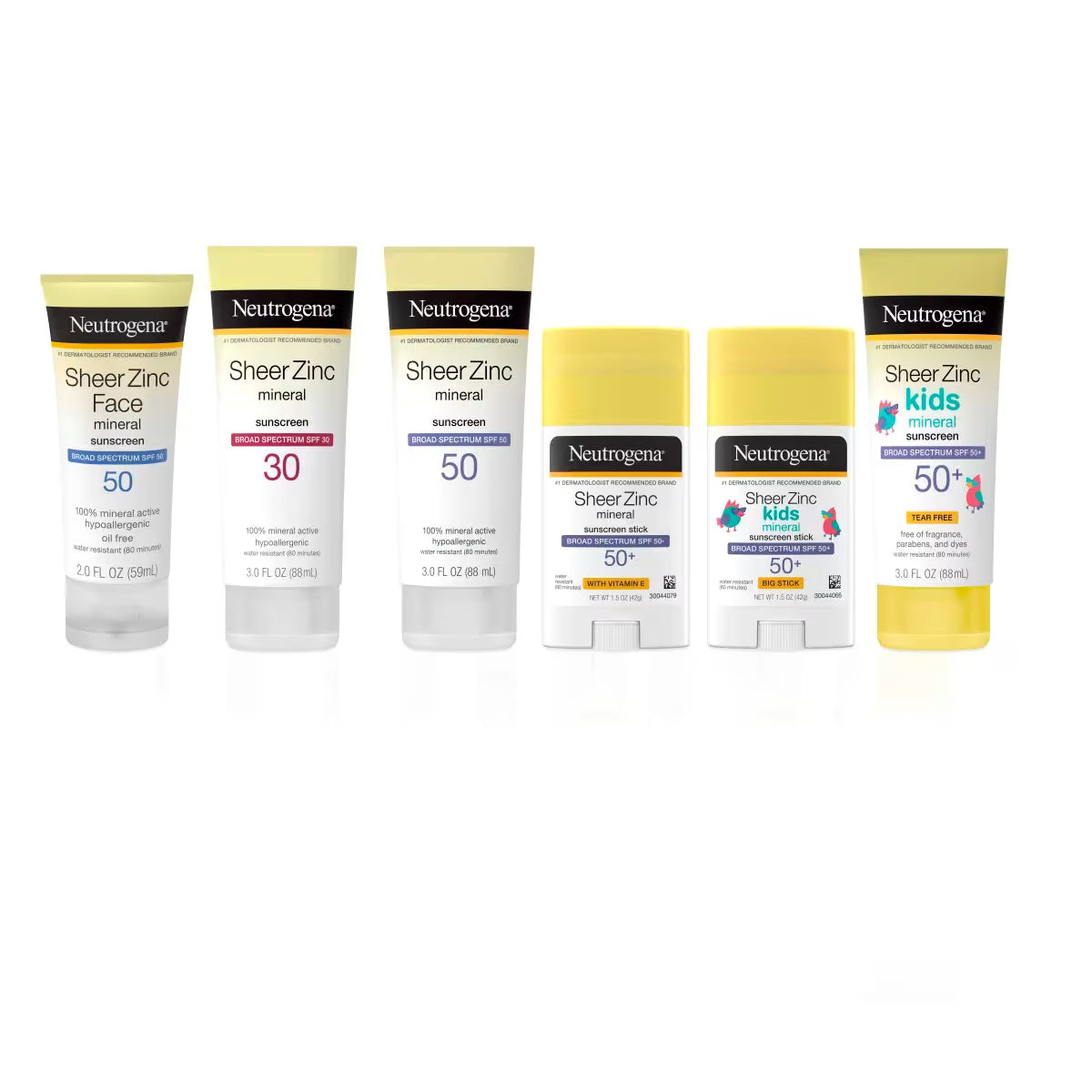 Neutrogena® Sheer Zinc Dry-Touch Sunscreen Broad Spectrum SPF 50, 3 Fl. Oz - US 6007