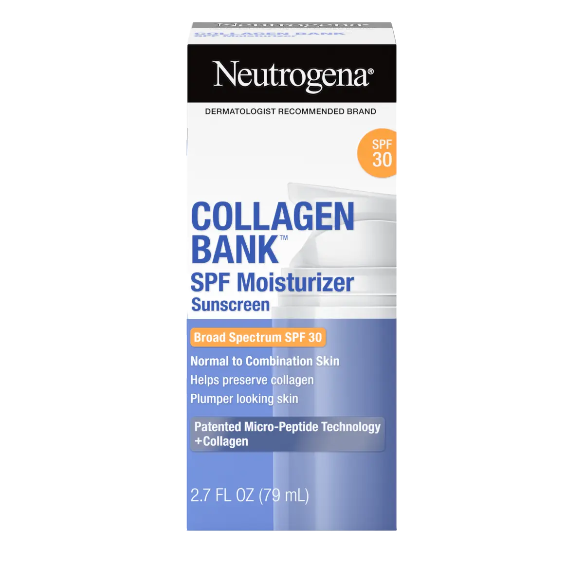 Neutrogena® Collagen Bank SPF Moisturizer Broad Spectrum SPF 30, 2.7 Fl. Oz - US 8019