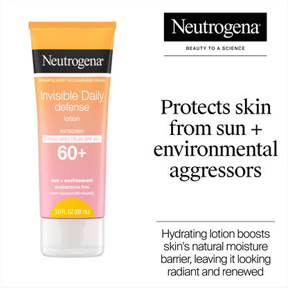 Invisible Daily Defense Sunscreen Lotion SPF 60+ - US 7860